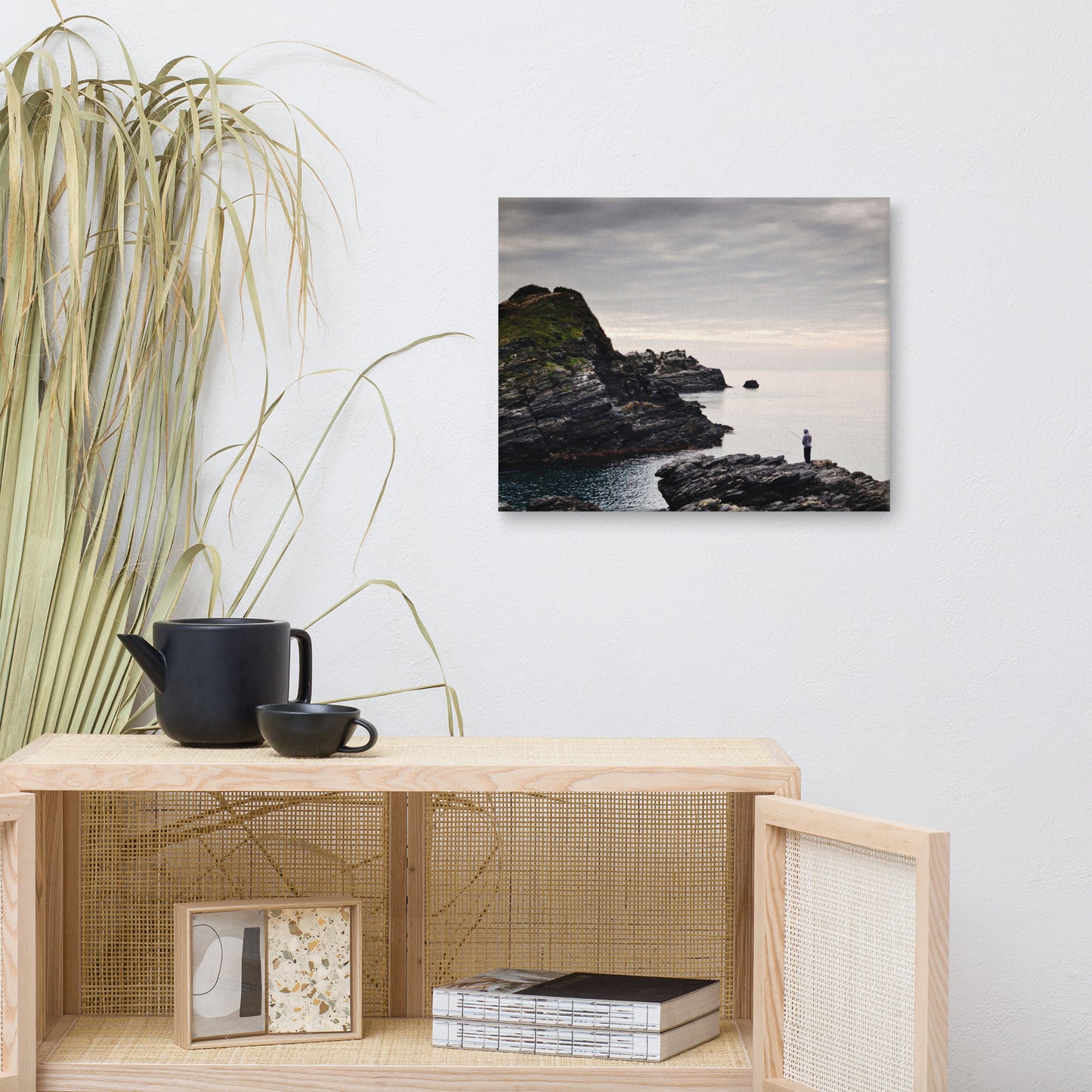 Rocky Coastline In Almunecar, Spain | Spanish Canvas Wall Art