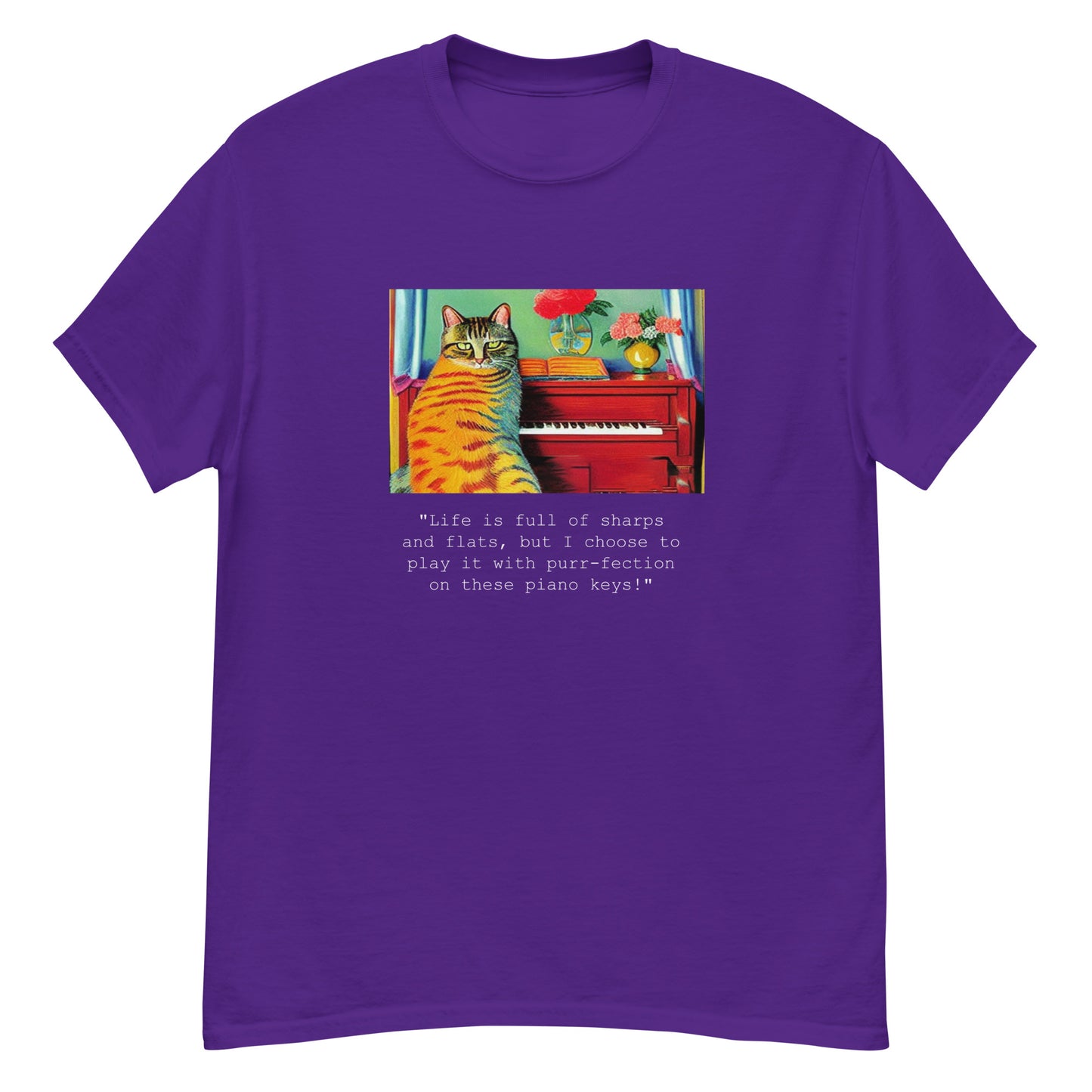 Cat Musician Unisex T-Shirt