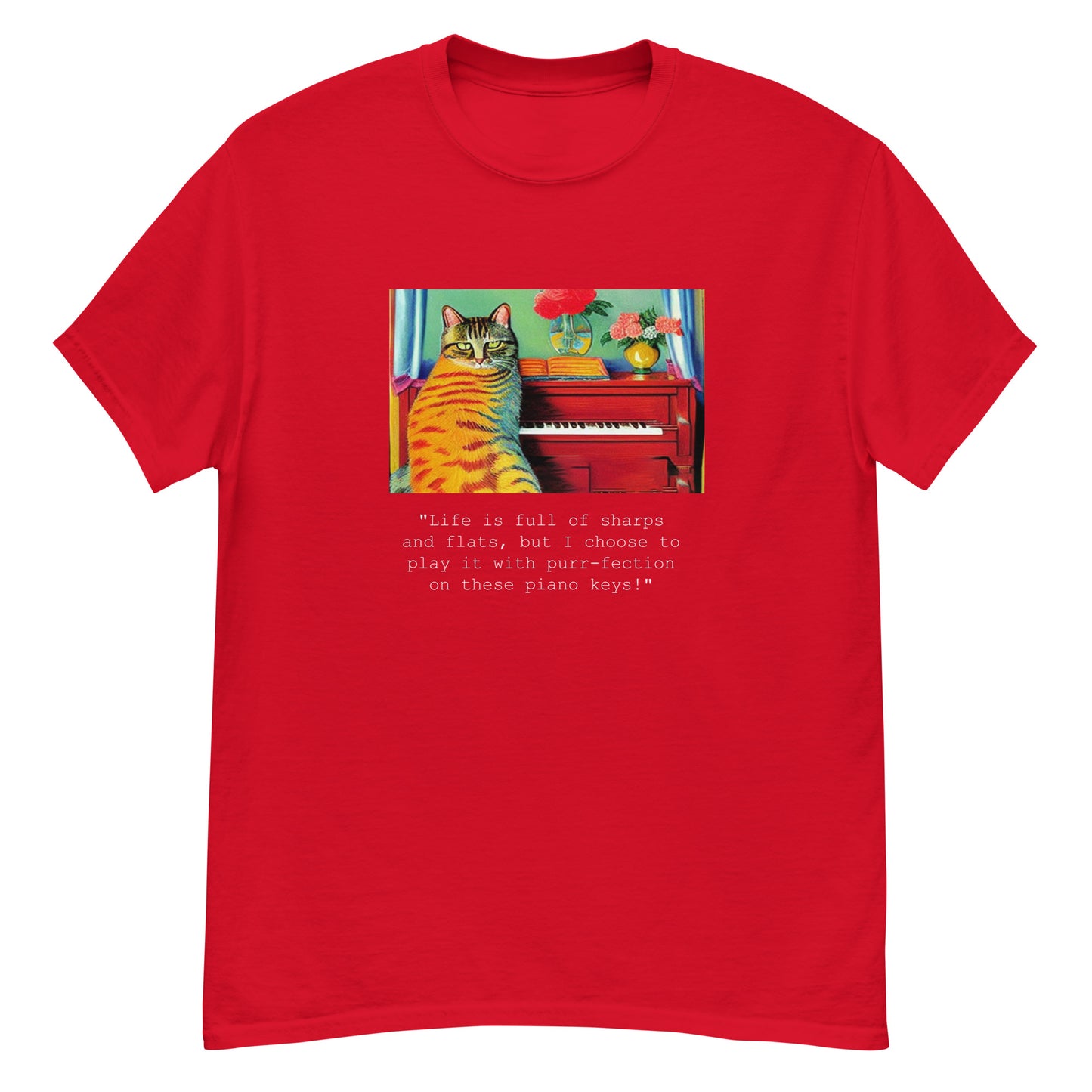 Cat Musician Unisex T-Shirt