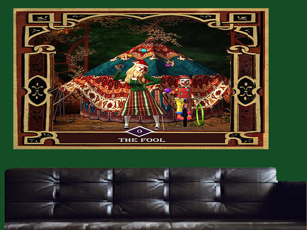 0 The Fool - Tarot Canvas Wall Art - Large One Panel