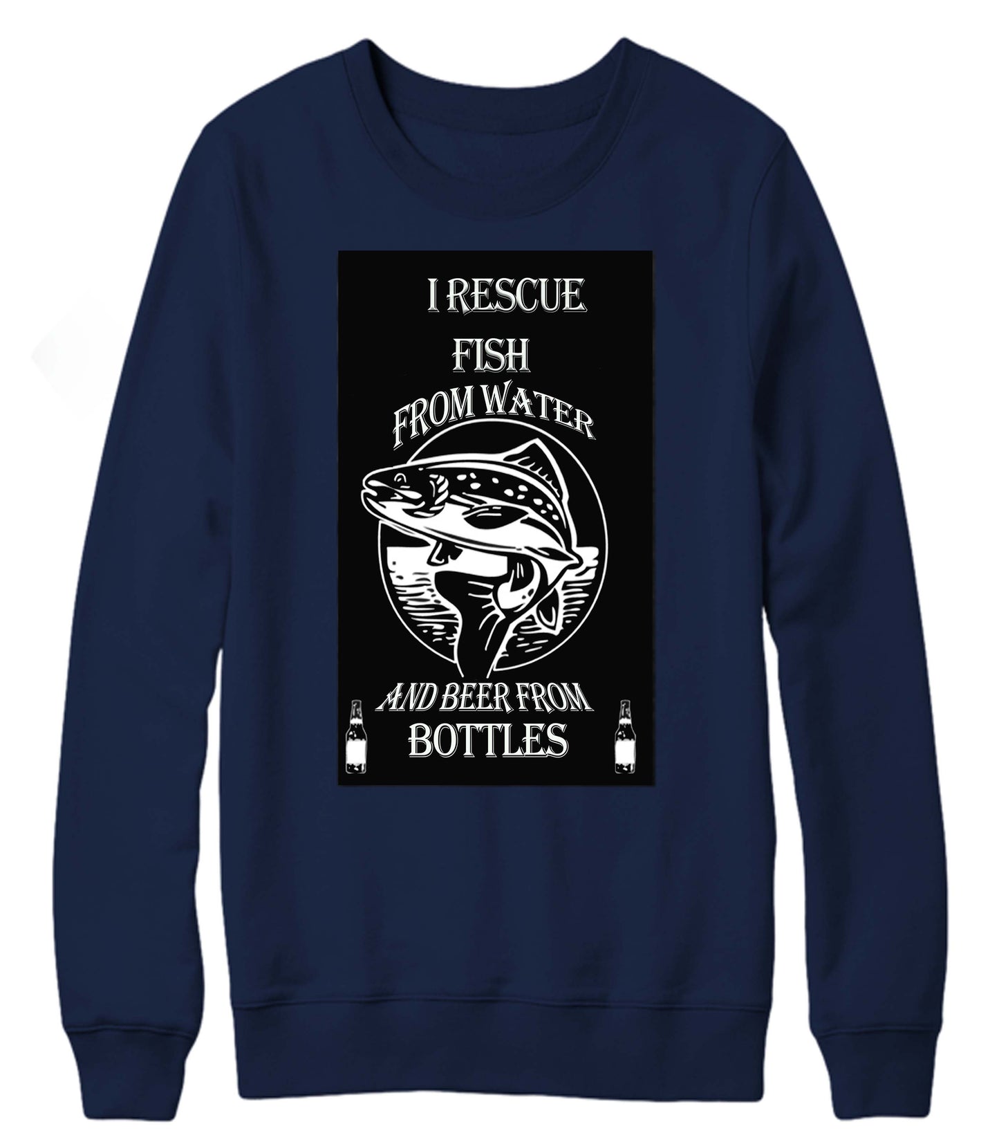 Beer and Fish Crewneck Fleece