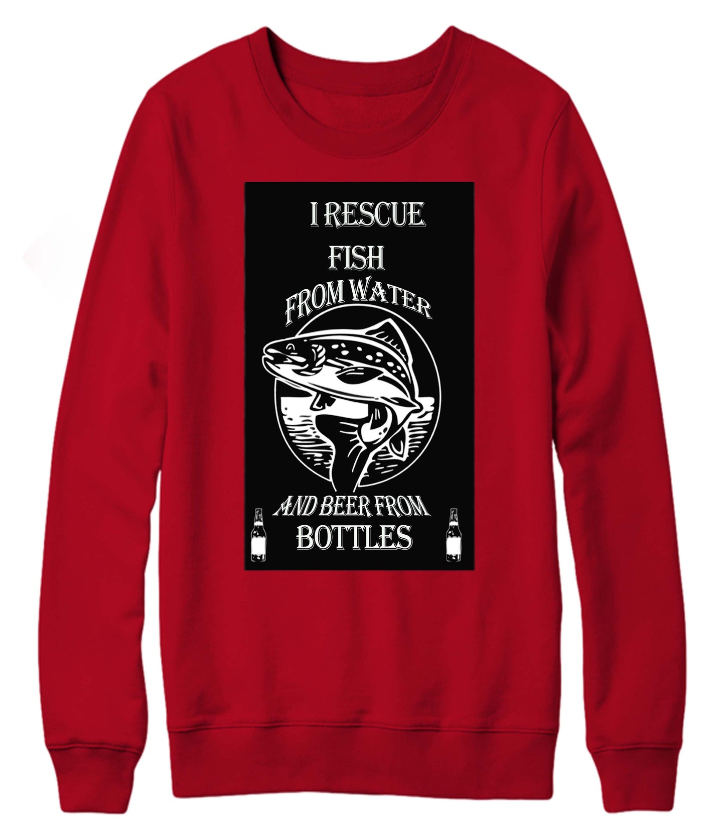 Beer and Fish Crewneck Fleece