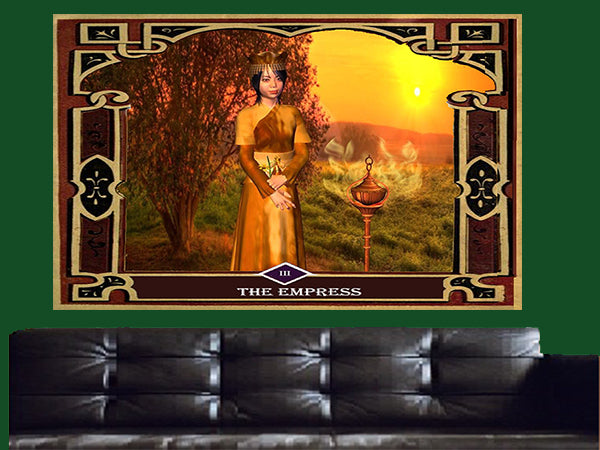 3 - The Empress Canvas Wall Art - Tarot Canvas Wall Art - One Panel