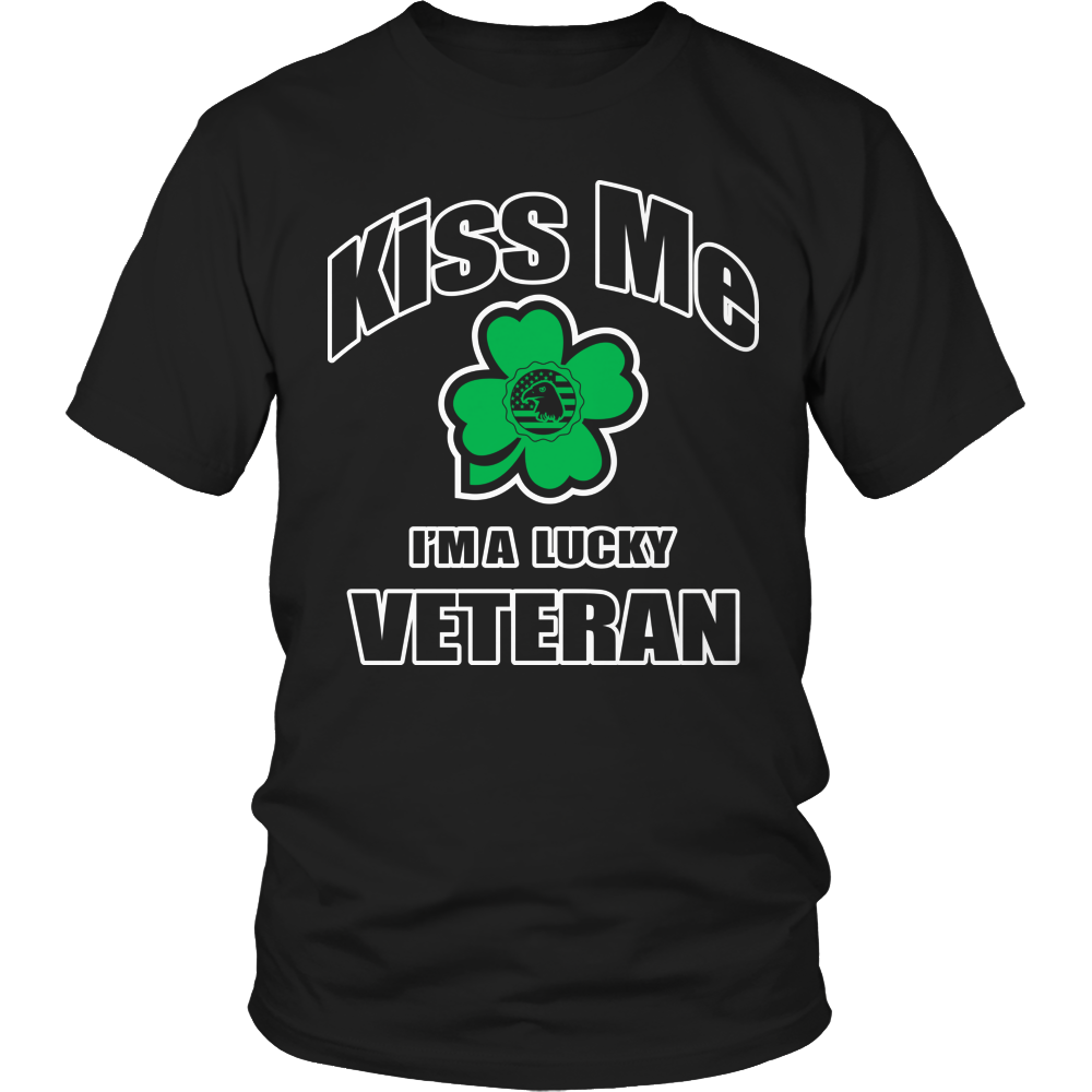 Kiss Me I'm A Lucky Veteran Shirt