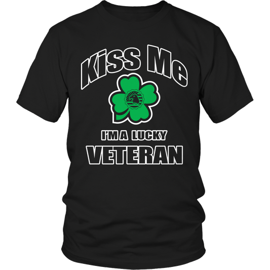 Kiss Me I'm A Lucky Veteran Shirt