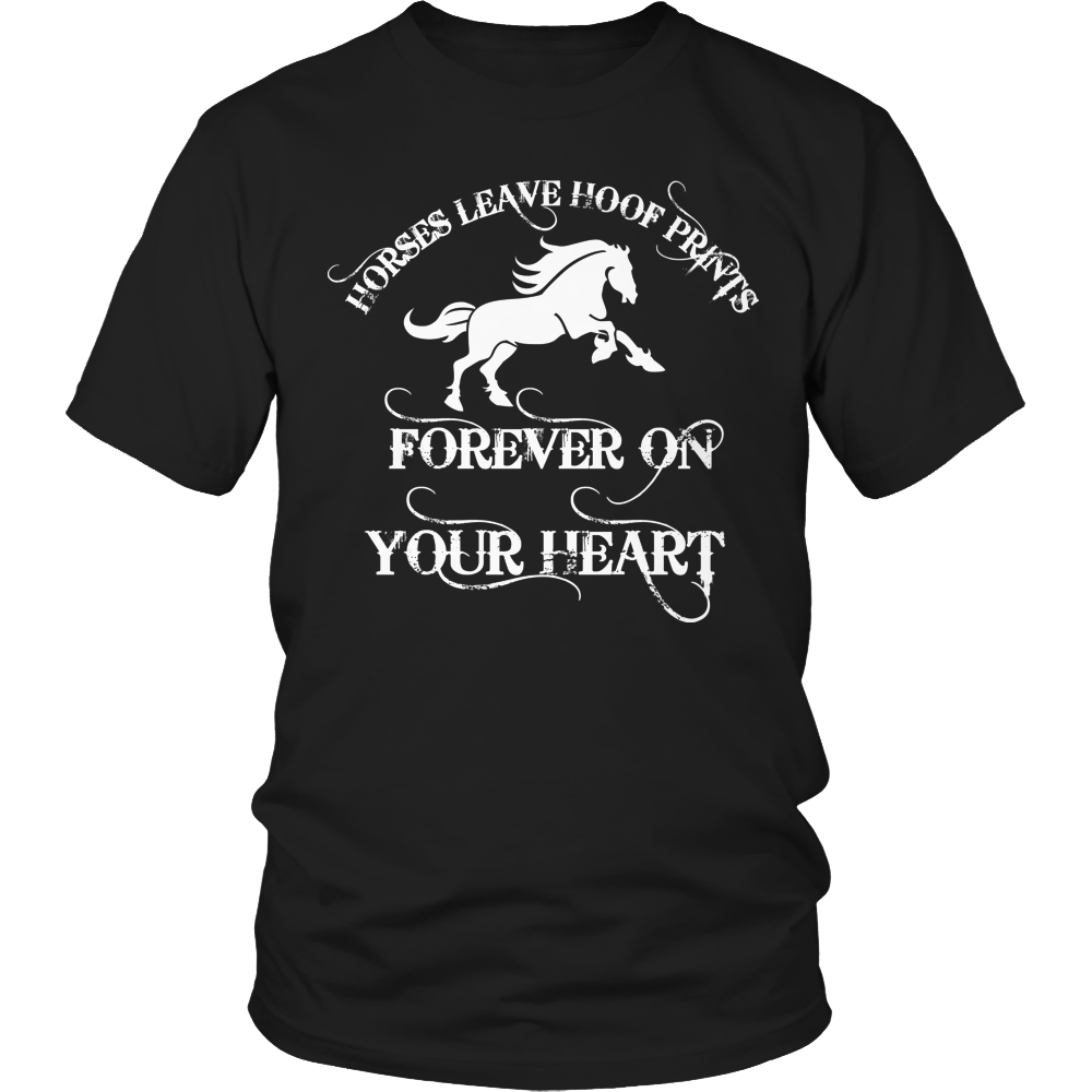 Horses Leave Hoof Prints Unisex T-Shirt