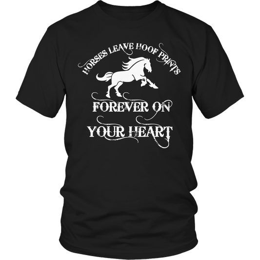 Horses Leave Hoof Prints Unisex T-Shirt