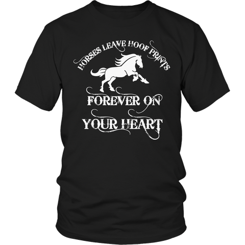 Horses Leave Hoof Prints Unisex T-Shirt