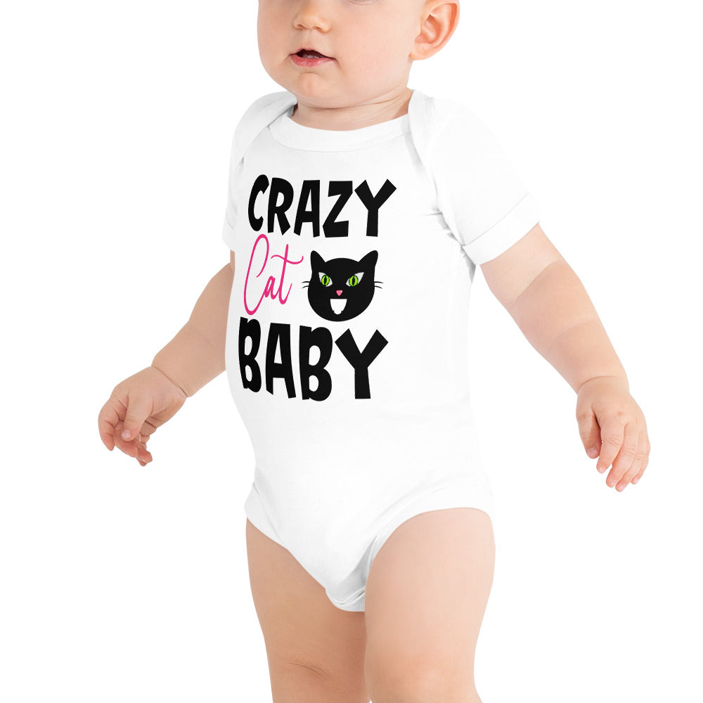Crazy Cat Baby Body Suit