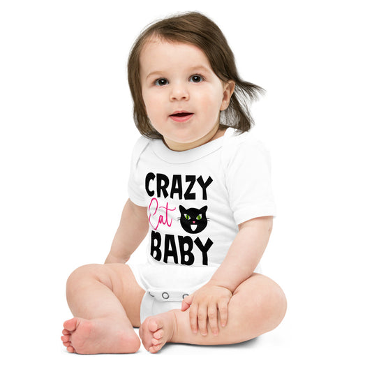 Crazy Cat Baby Body Suit