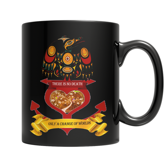 Change Of Worlds Black Mug - Native American