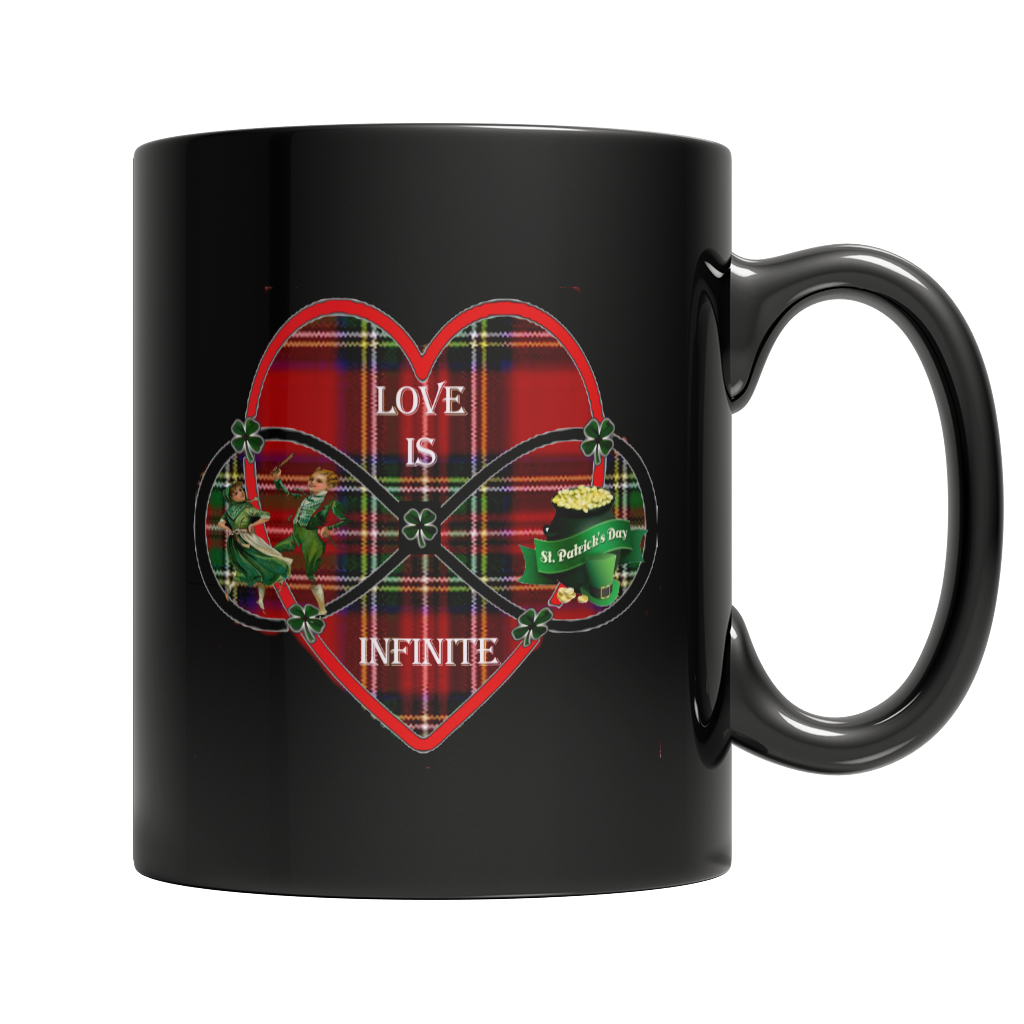 Infinite Love Black Mug