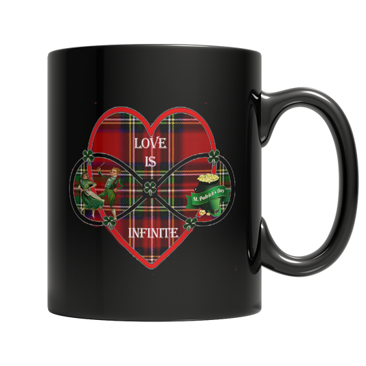 Infinite Love Black Mug