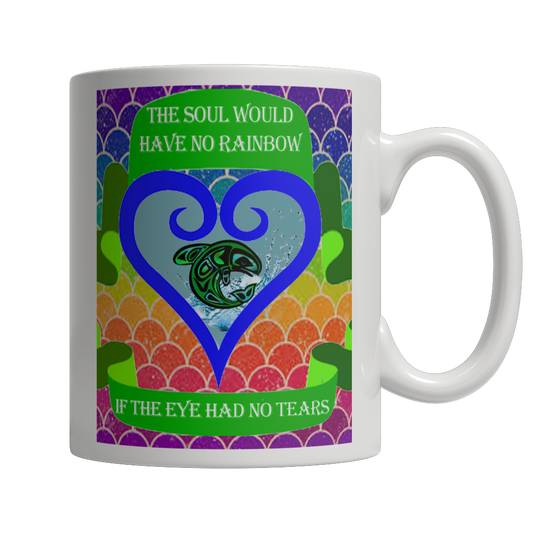 Rainbow Soul White Mug - Native American