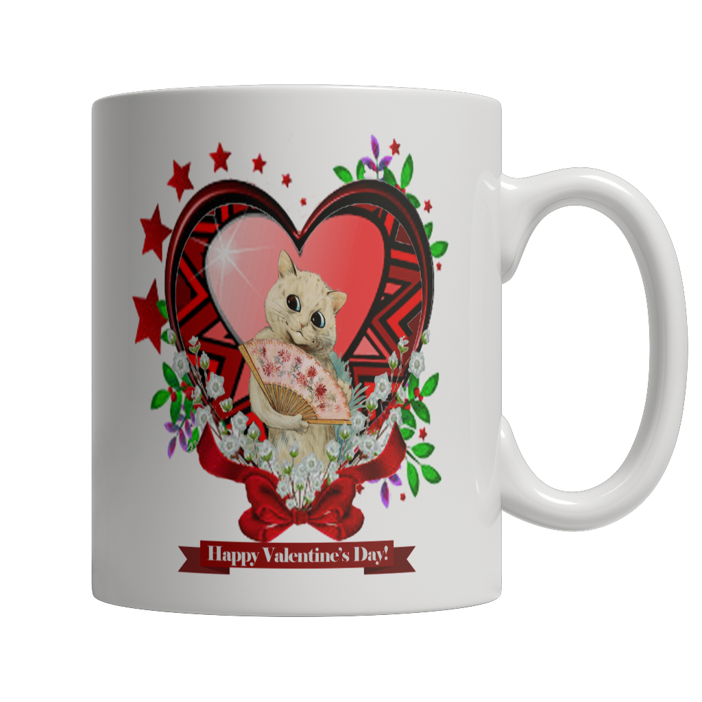 Valentine's Day Red Heart Star Mug