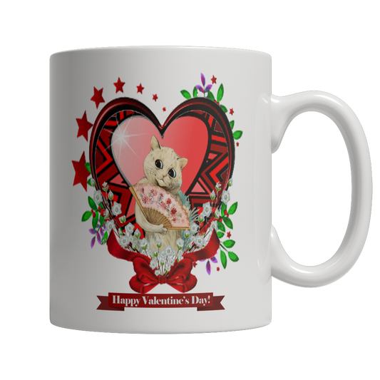 Valentine's Day Red Heart Star Mug