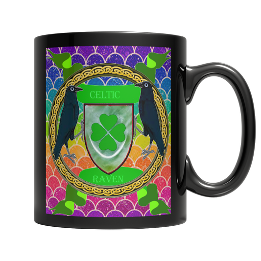 Celtic Raven Dark Mug