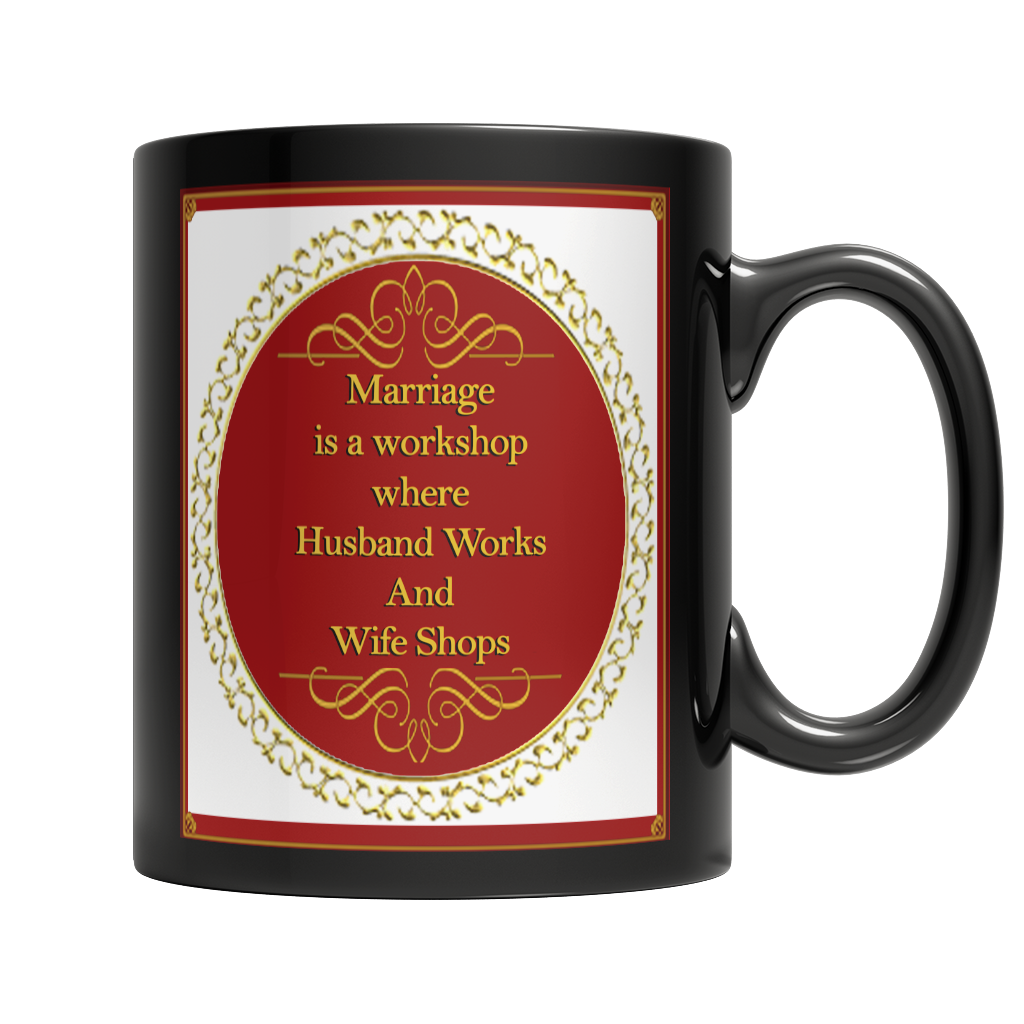 Funny Marriage Dark Mug