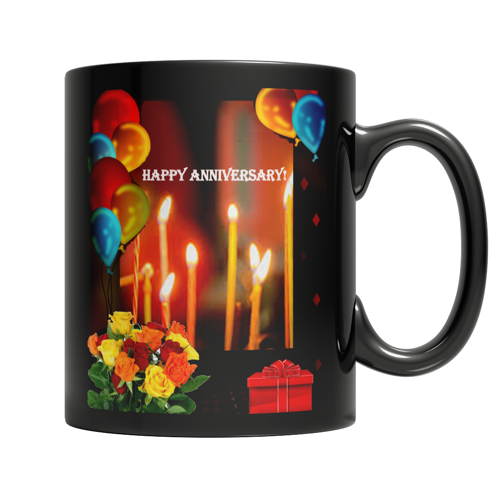 Happy Anniversary Dark Mug