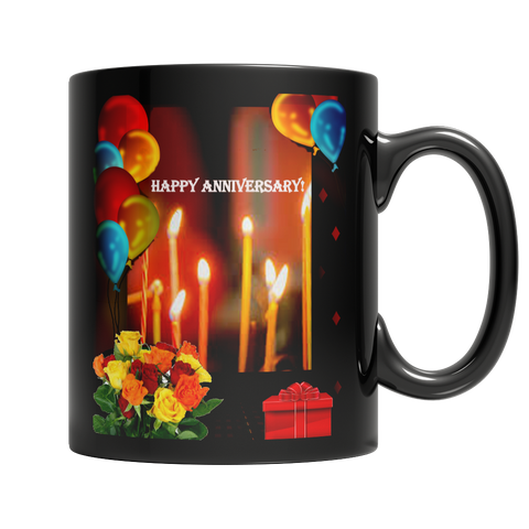 Happy Anniversary Dark Mug