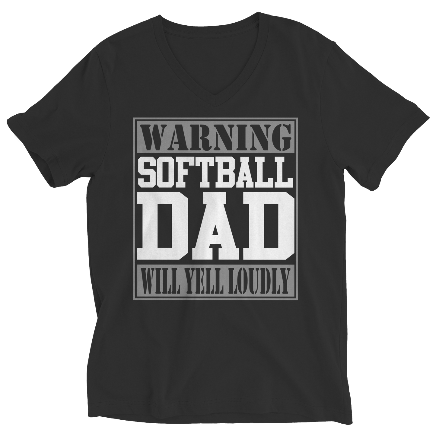 Limited Edition - Warning Softball Dad will Yell Loudly Shirt