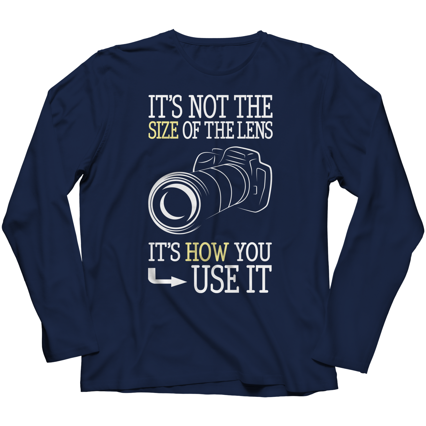 It's Not The Size Of The Lens But How You Use It Shirt