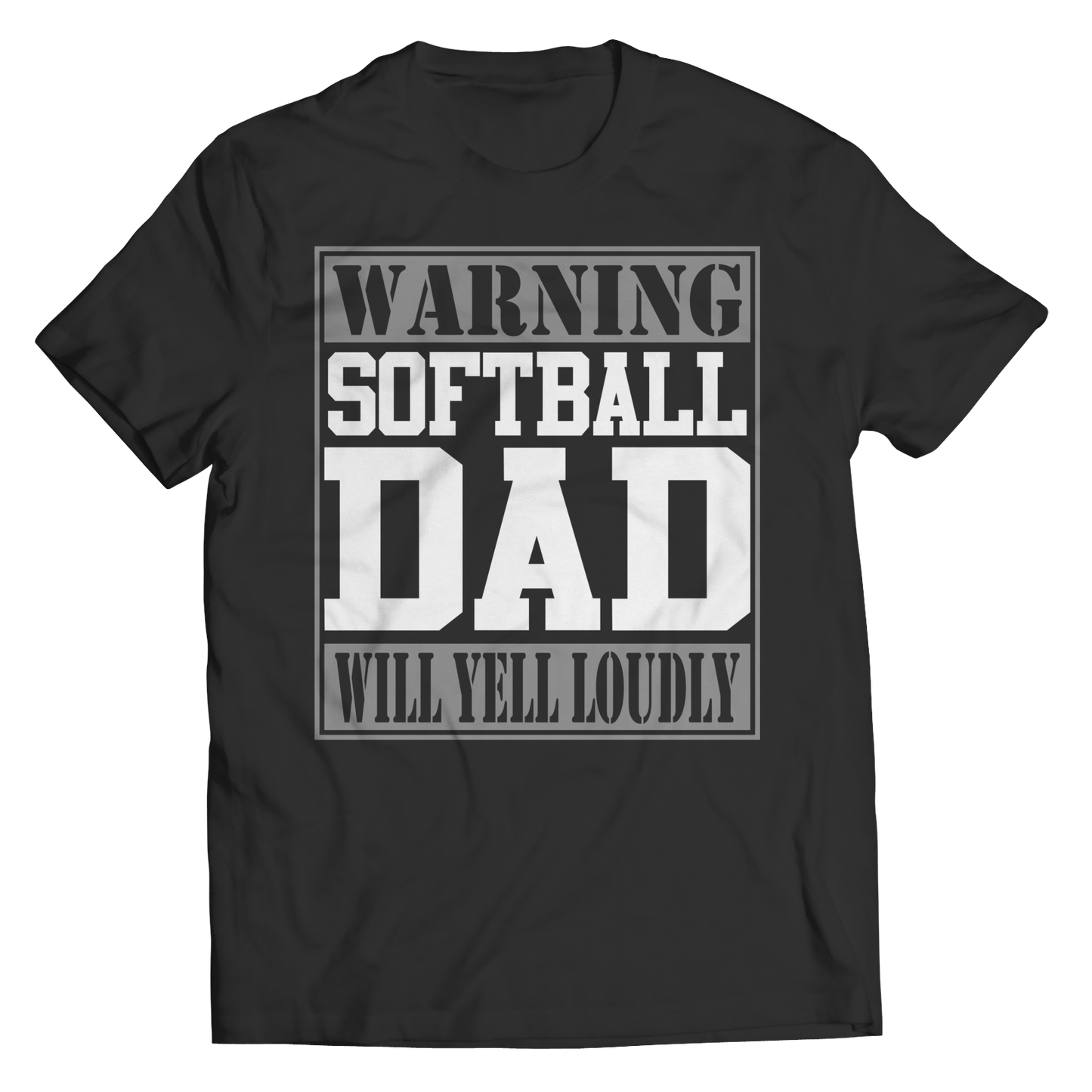 Limited Edition - Warning Softball Dad will Yell Loudly Shirt
