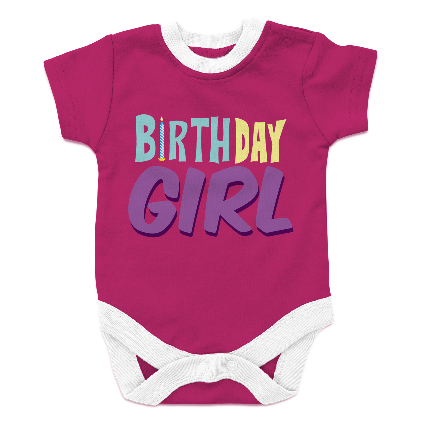 Birthday Girl Pink 1 Baby Onesie
