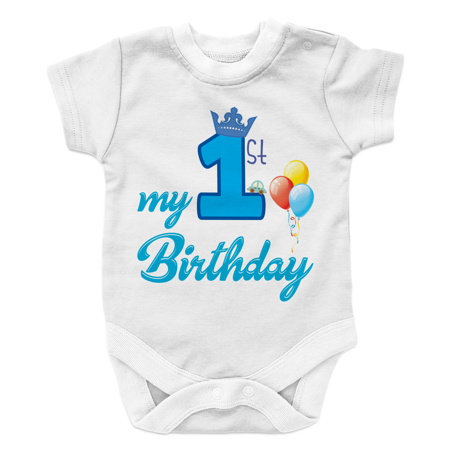 My First Birthday - BOY Baby Onesie