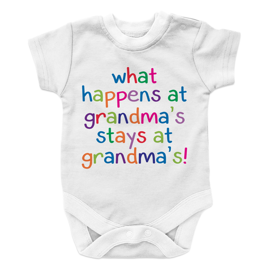 What Happens at Grandmas Stays at Grandmas Onesie