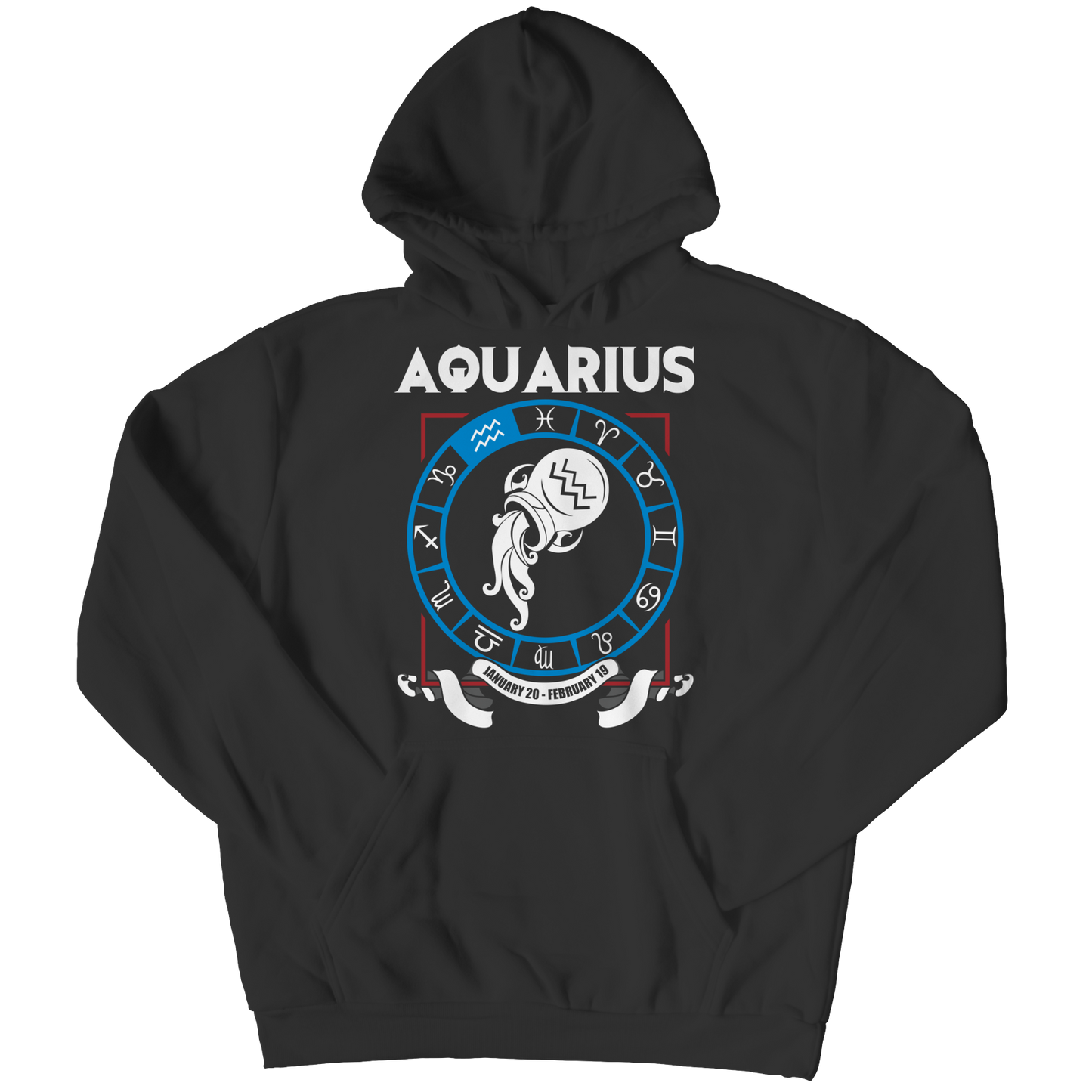 Aquarius Pullover Hoodie - Zodiac Collection