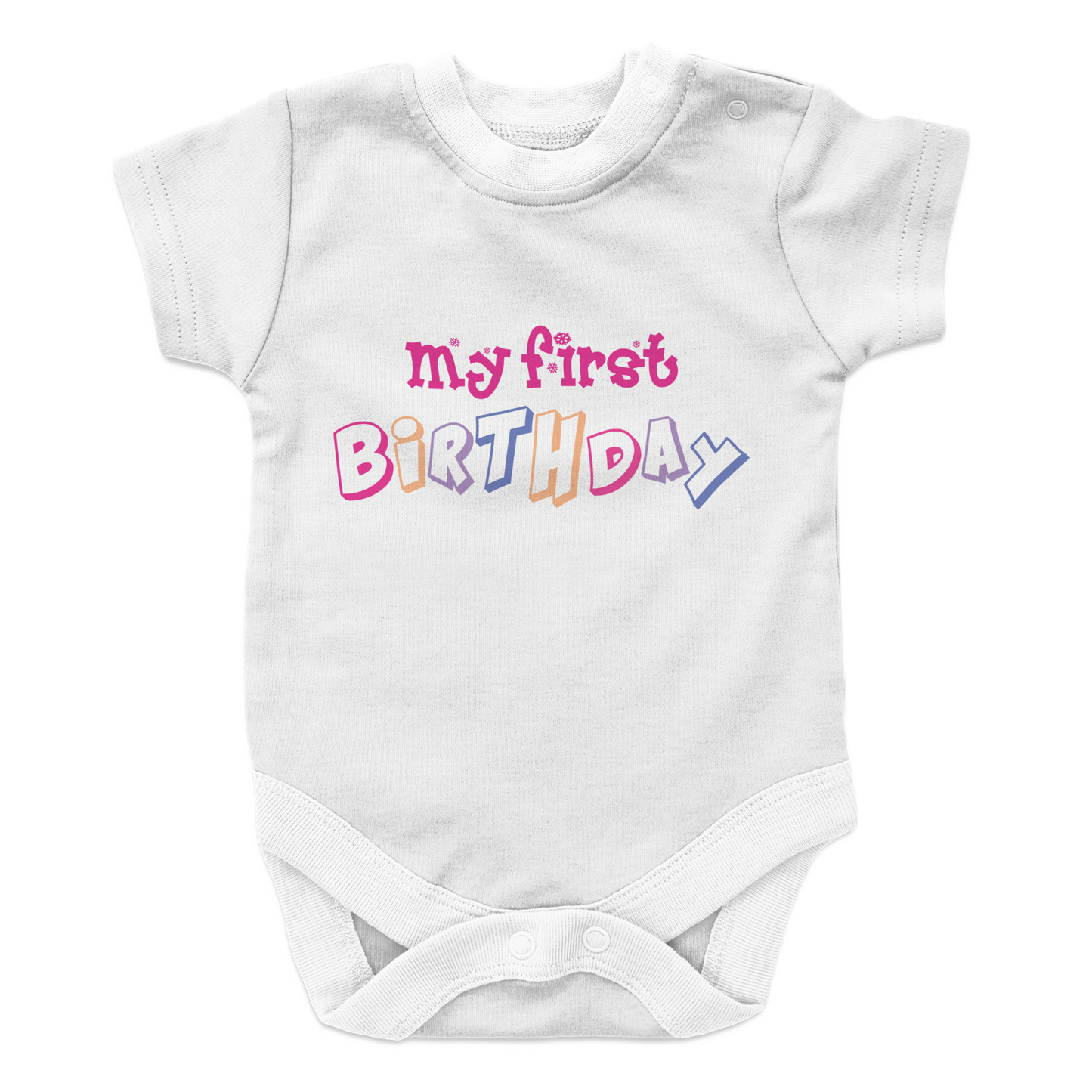 My First Birthday - GIRL Baby Onesie