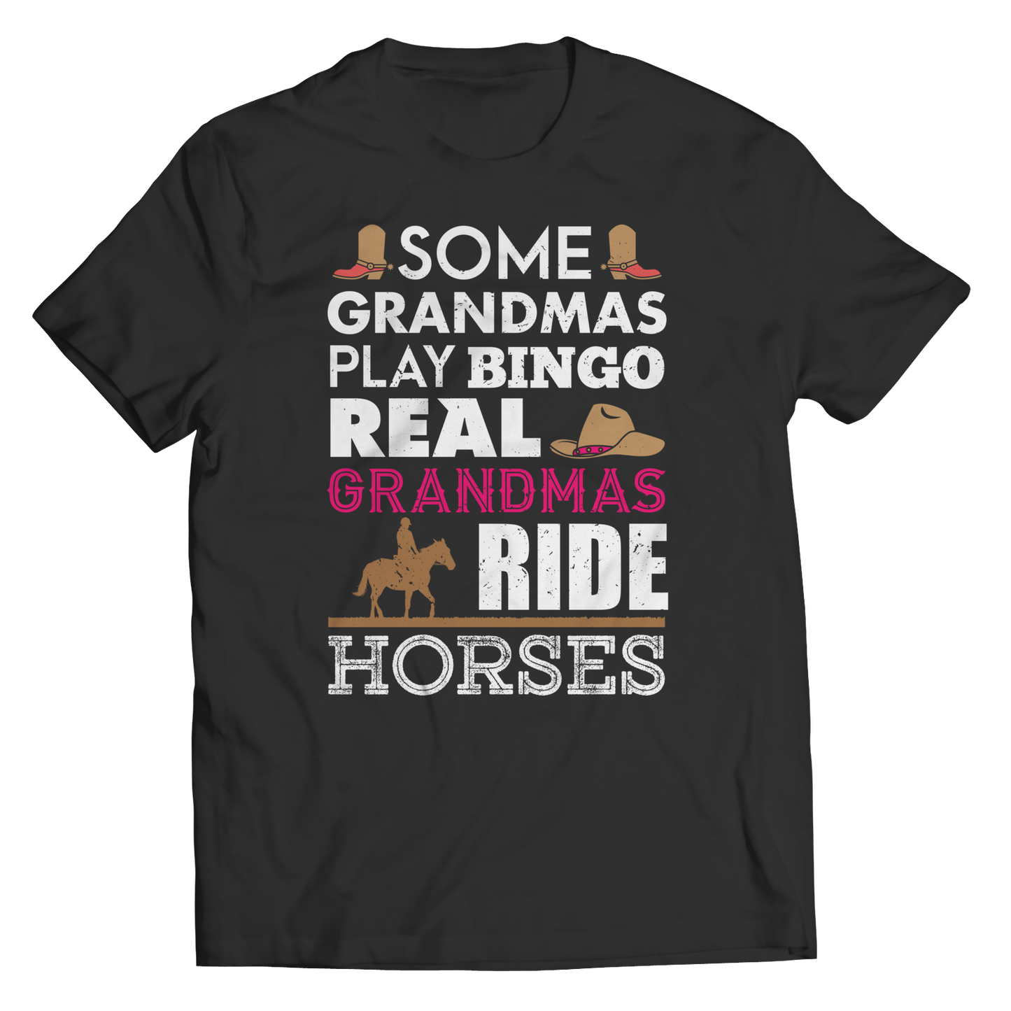 Real Grandmas Ride Horses Shirt