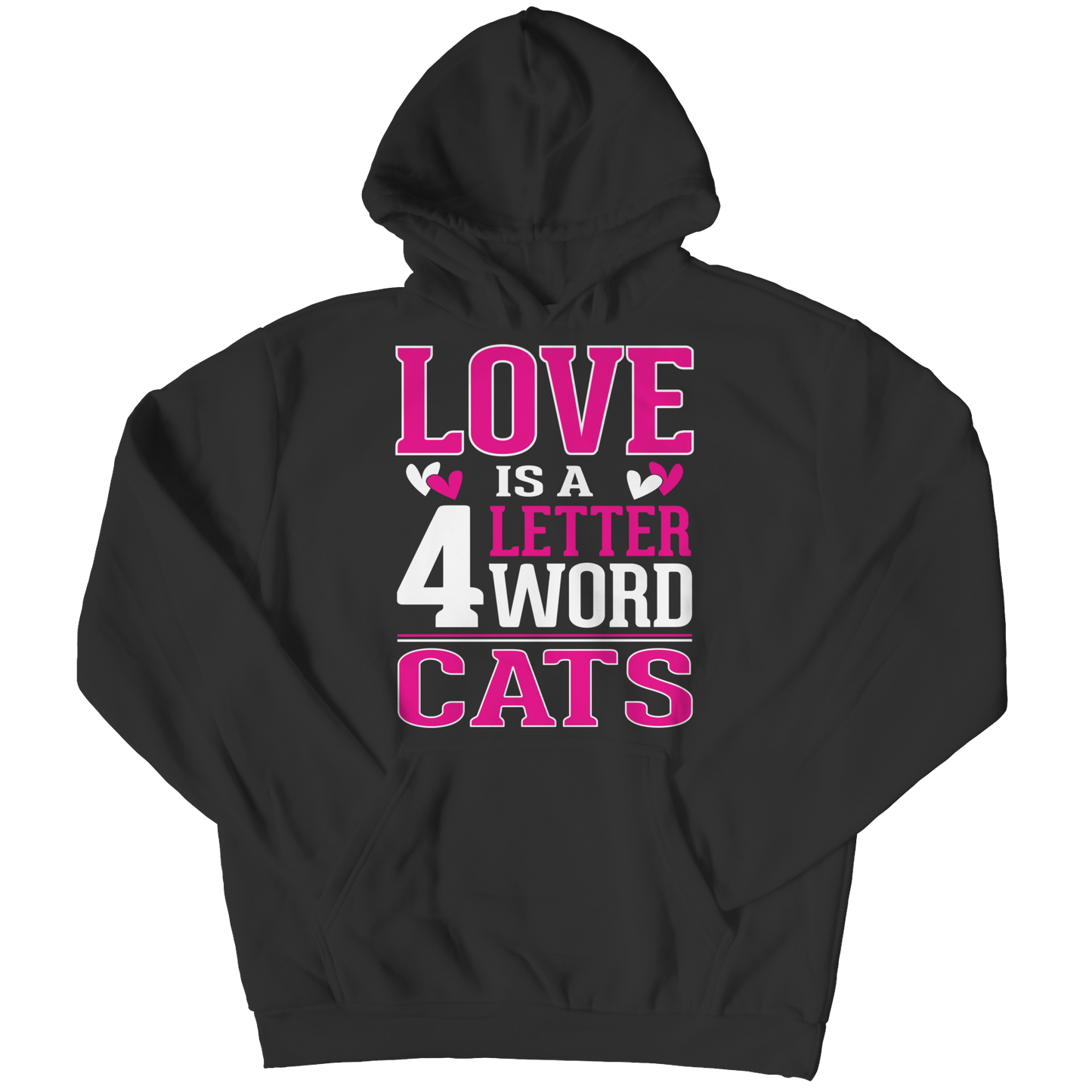 Love is 4 letter word Cats Shirt