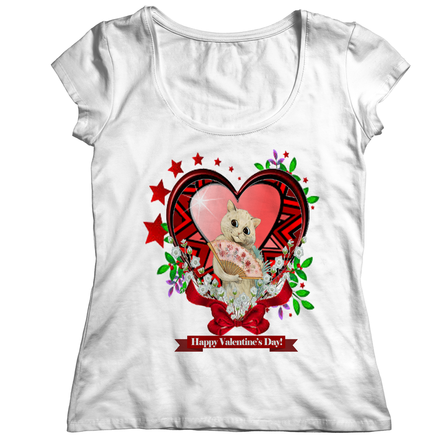 Valentine's Day Red Heart Star Shirt