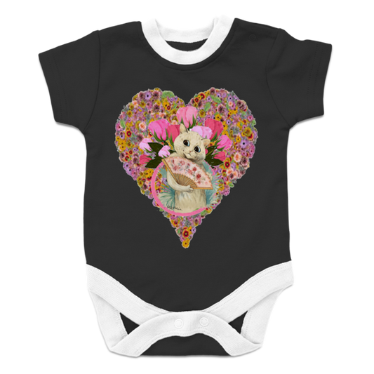 Valentine's Day Cat Heart Onesie