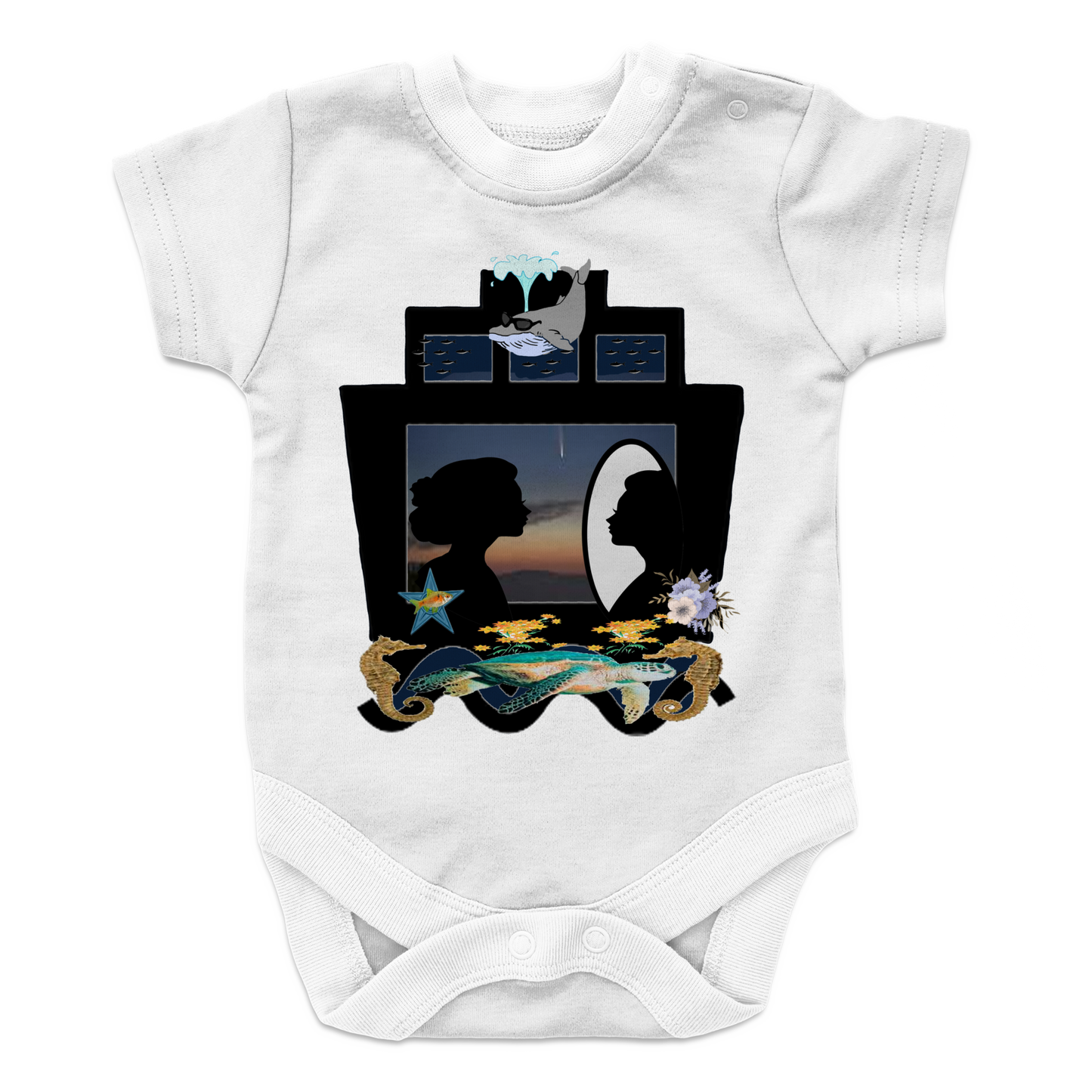 By The Sea Baby Bodysuit