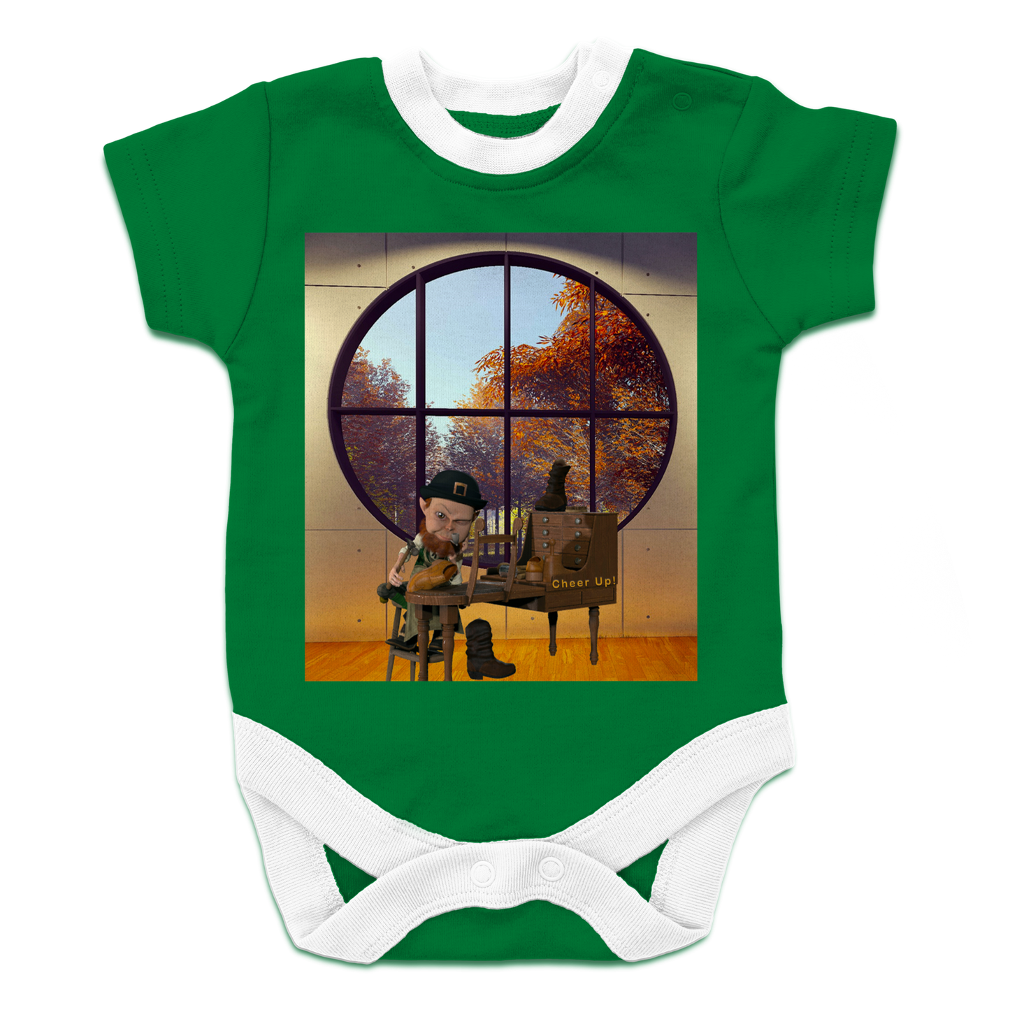 Autumn Elf in Shoe Shop Baby Bodysuit