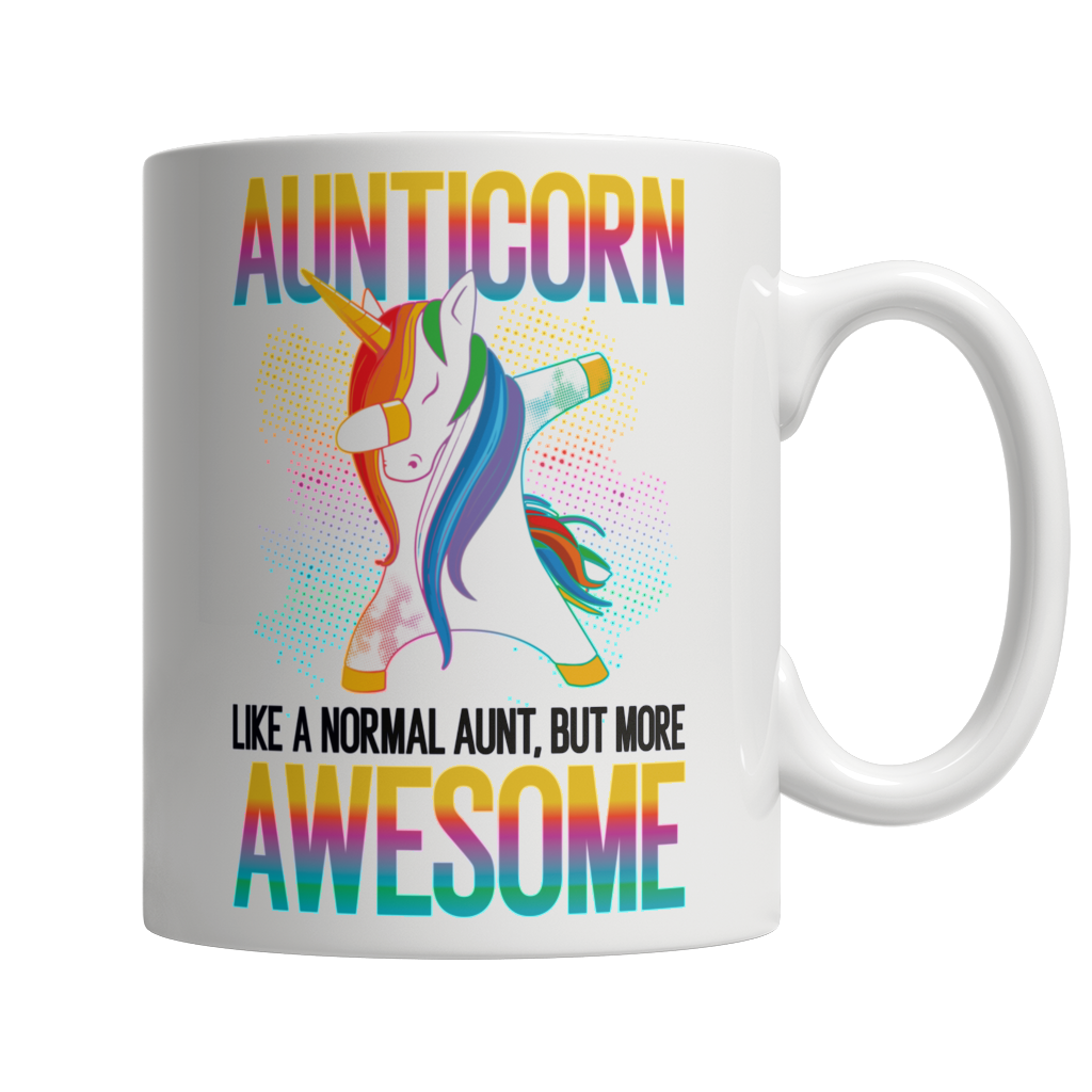 Aunticorn - White Mug