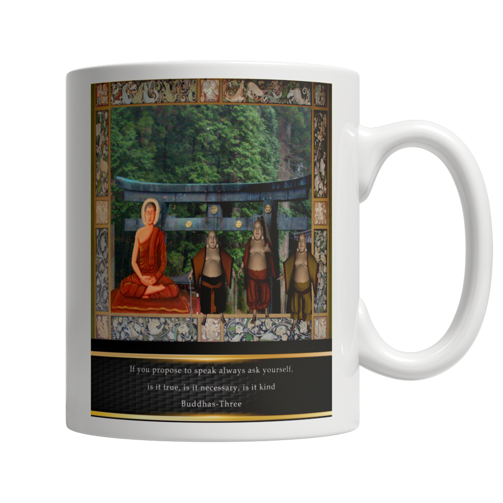 Buddhas at Temple Mug