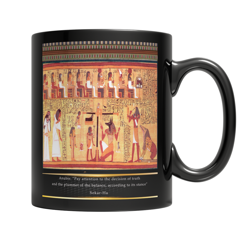 Ancient Egyptian Anubis Mug - Black