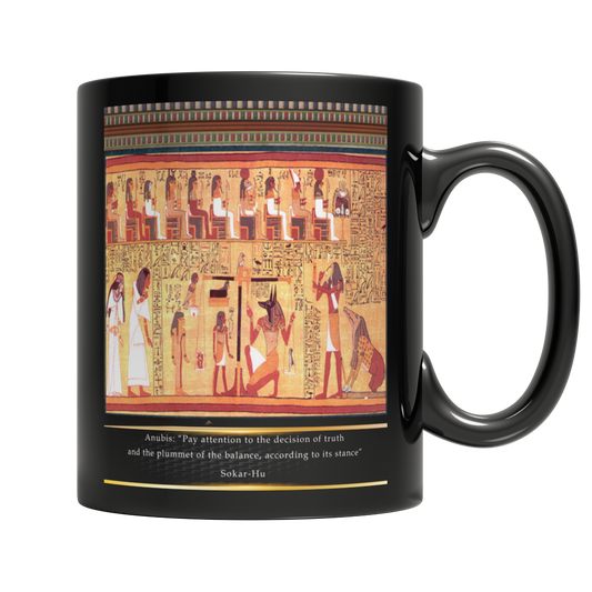Ancient Egyptian Anubis Mug - Black