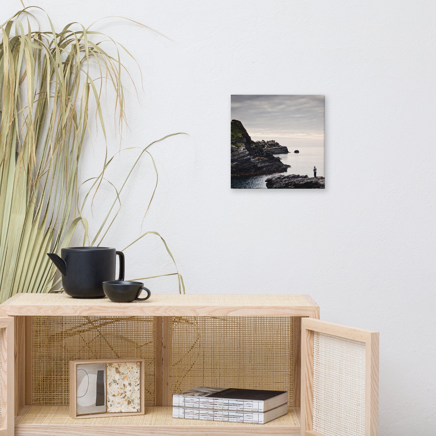 Rocky Coastline In Almunecar, Spain | Spanish Canvas Wall Art