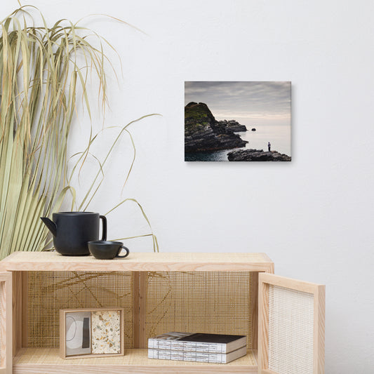 Rocky Coastline In Almunecar, Spain | Spanish Canvas Wall Art