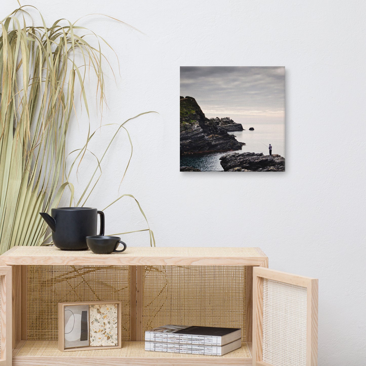 Rocky Coastline In Almunecar, Spain | Spanish Canvas Wall Art