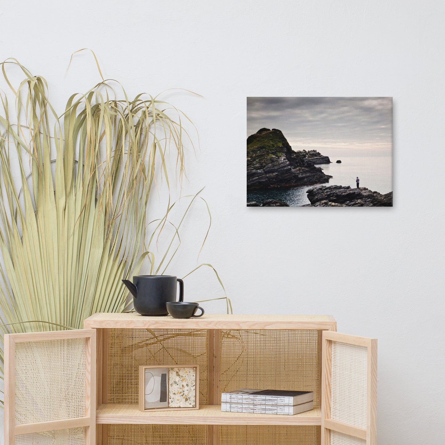 Rocky Coastline In Almunecar, Spain | Spanish Canvas Wall Art