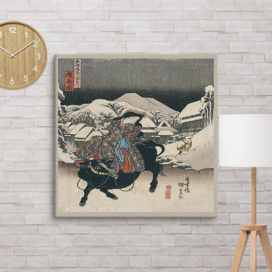 Toyokuni Utagawa, Picture of Kambara Canvas Wall Art - Large