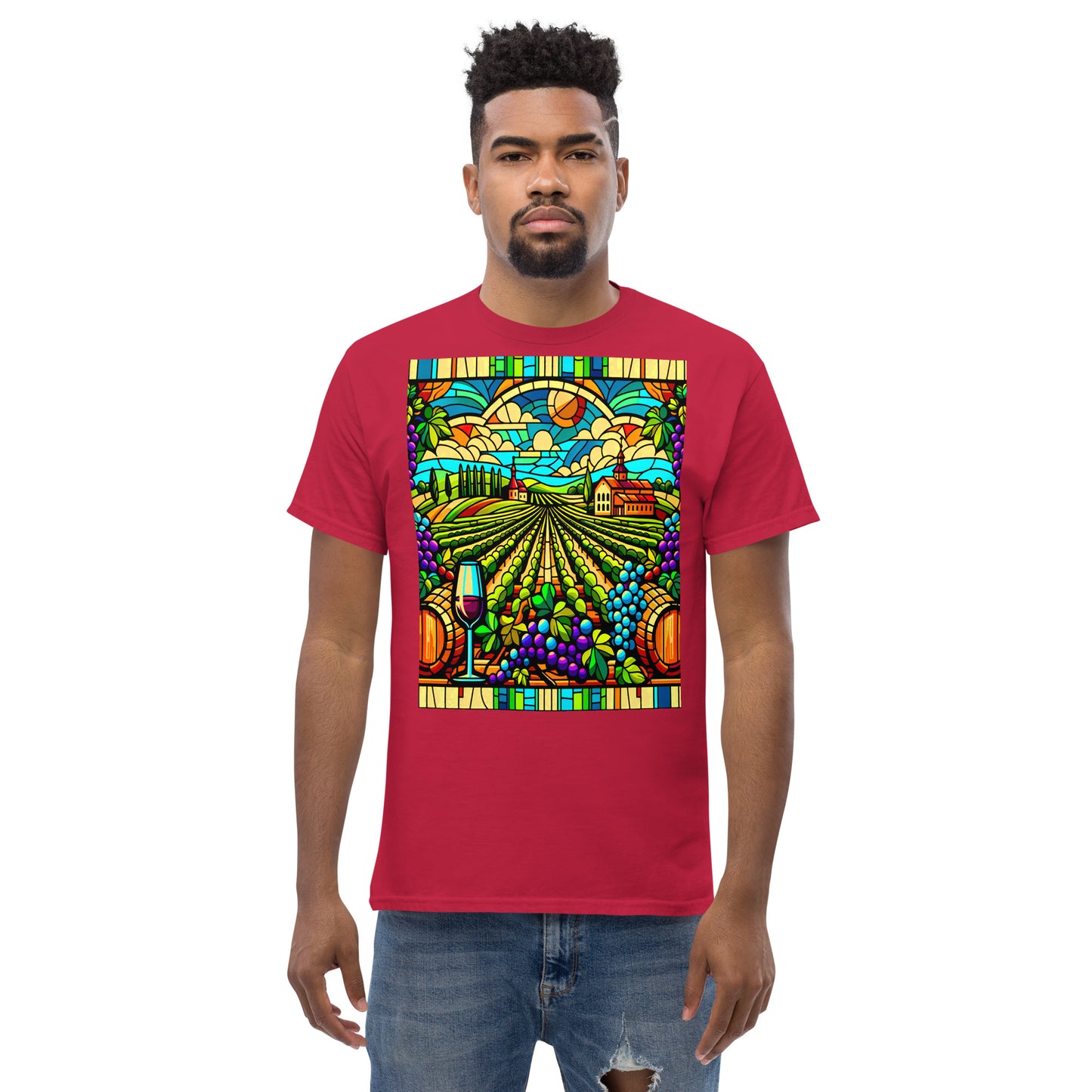 Vineyard Unisex Celebrate Stained Glass Classic Tee Shirt