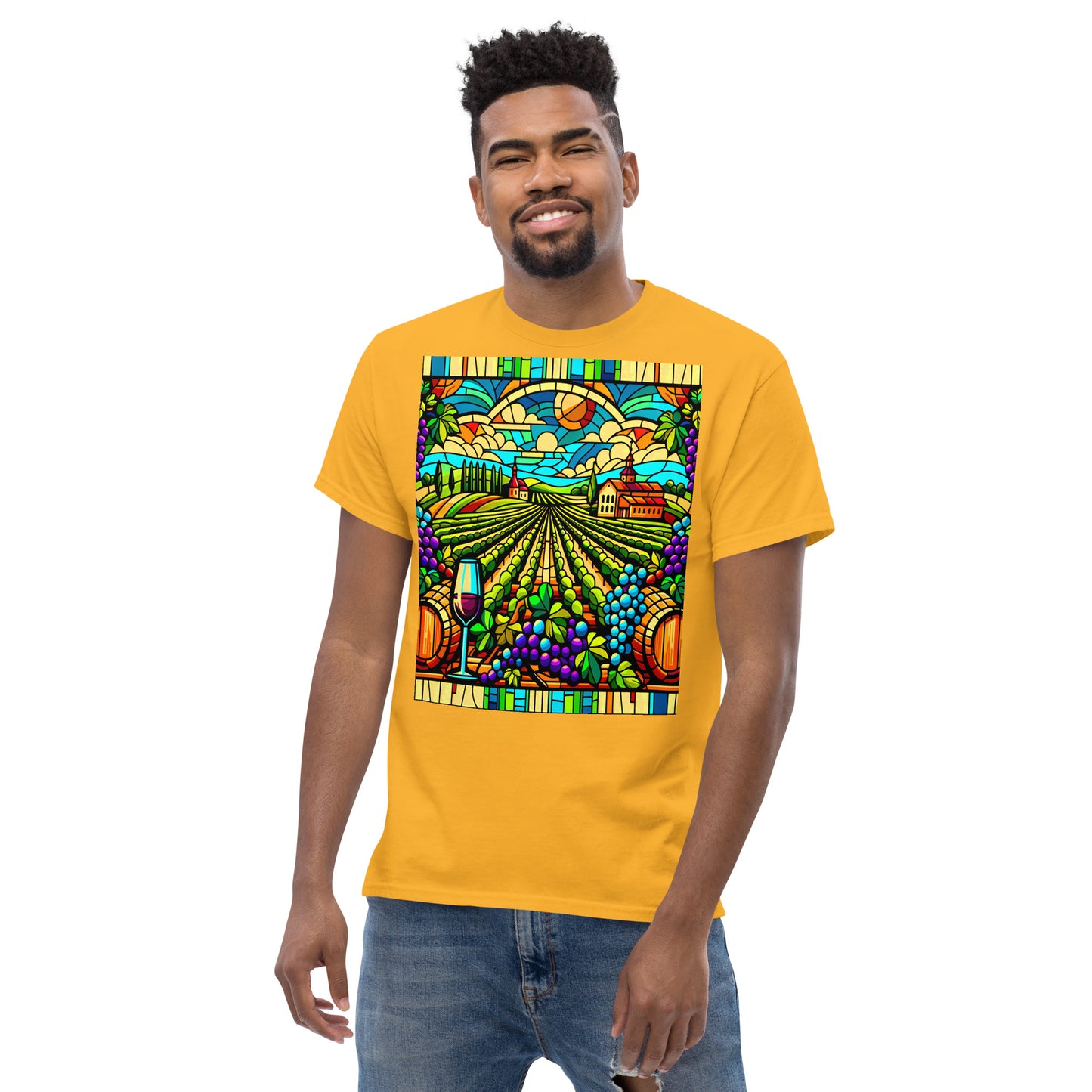 Vineyard Unisex Celebrate Stained Glass Classic Tee Shirt