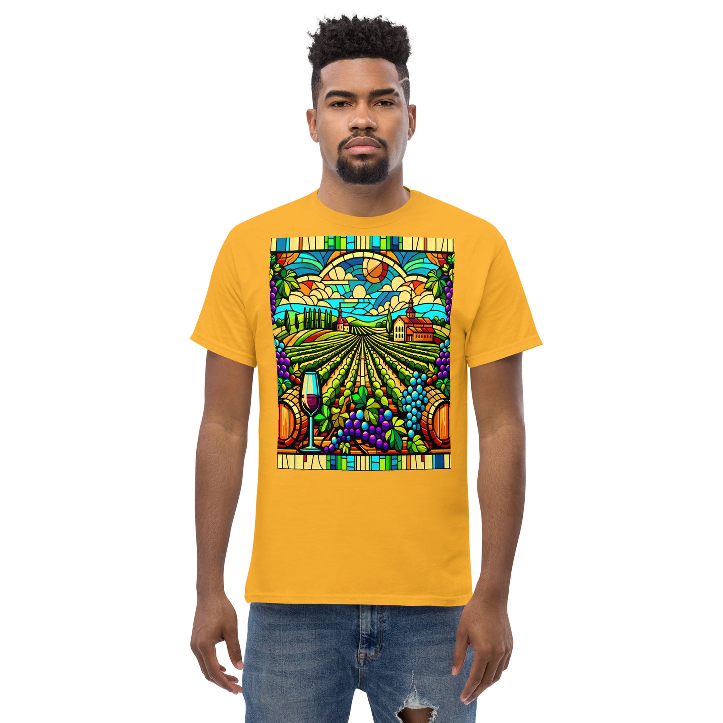 Vineyard Unisex Celebrate Stained Glass Classic Tee Shirt